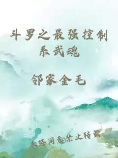 斗羅之最強(qiáng)控制系武魂