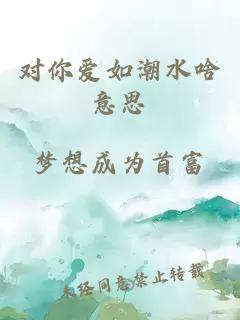 對(duì)你愛如潮水啥意思