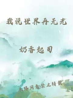 我說(shuō)世界再無(wú)光