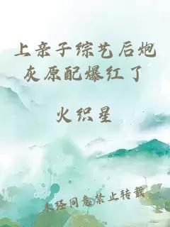 上親子綜藝后炮灰原配爆紅了