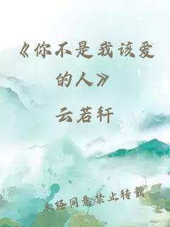 《你不是我該愛的人》