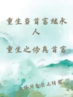 重生當(dāng)首富繼承人