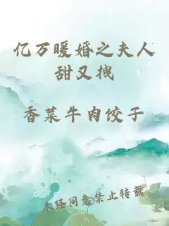 億萬暖婚之夫人甜又拽