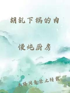 胡亂下鍋的肉