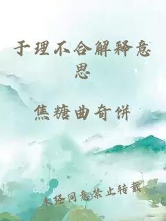 于理不合解釋意思