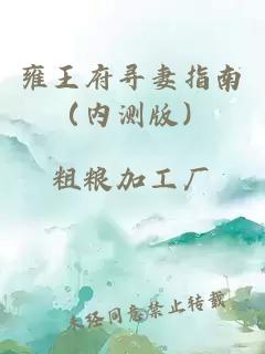 雍王府尋妻指南（內(nèi)測版）