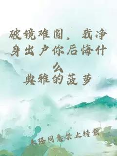 破鏡難圓，我凈身出戶你后悔什么