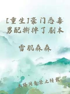 [重生]豪門惡毒男配撕掉了劇本