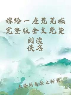 嫁給一座荒蕪城完整版全文免費閱讀